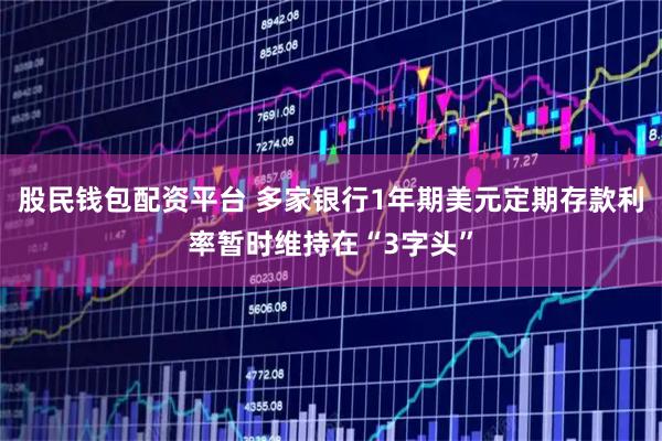 股民钱包配资平台 多家银行1年期美元定期存款利率暂时维持在“3字头”