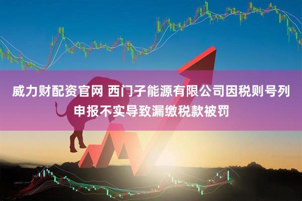 威力财配资官网 西门子能源有限公司因税则号列申报不实导致漏缴税款被罚